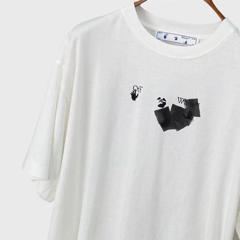Off-White Off-White Men's Summer White Printed T-Shirt 0089 Size US M / EU 48-50 / 2 - 4 Thumbnail