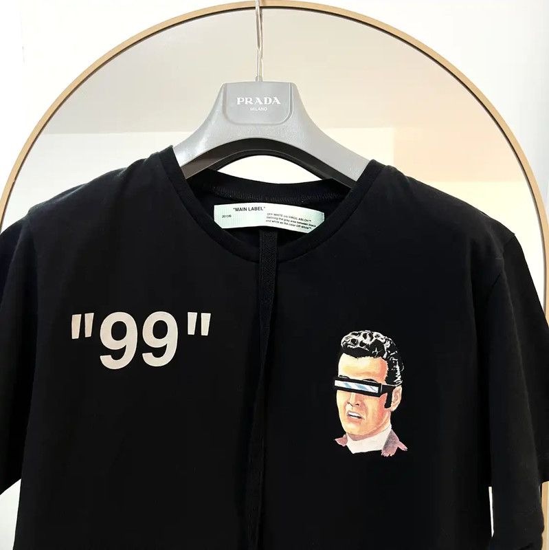 Off-White Off-White Black Cotton Graphic Short Sleeve T-Shirt 0089 Size US L / EU 52-54 / 3 - 2 Thumbnail
