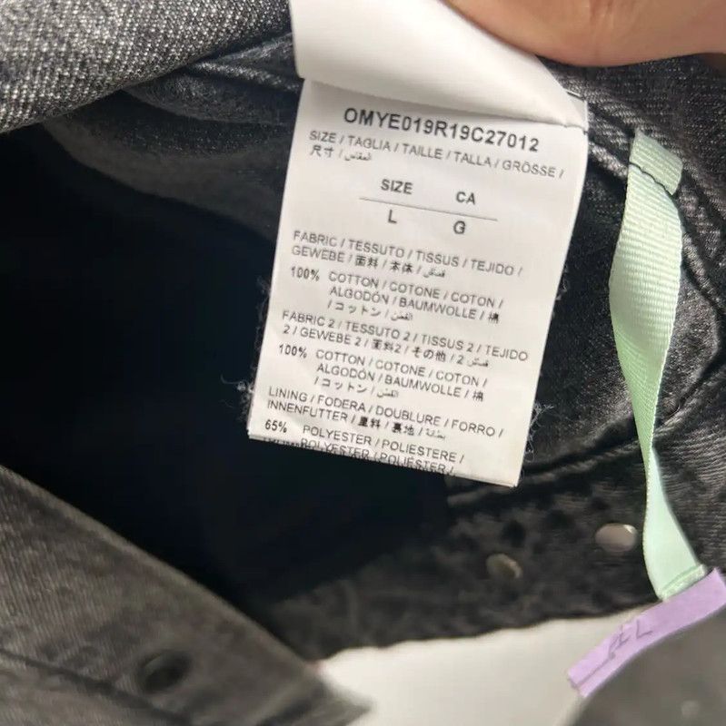Off-White Off-White Black Denim Jacket for Men 0089 Size US L / EU 52-54 / 3 - 4 Thumbnail