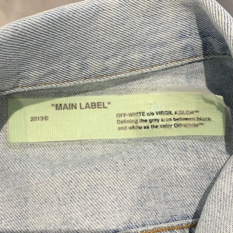 Off-White Off-White Long Sleeve Blue Denim Jacket 0089 Size US XXS / EU 40 - 3 Thumbnail