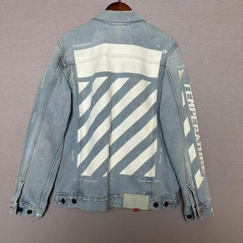Off-White Off-White Long Sleeve Blue Denim Jacket 0089 Size US XXS / EU 40 - 2 Thumbnail