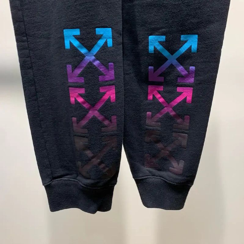 Off-White Off-White Black Cotton Casual Pants 0089 Size US 27 - 3 Thumbnail