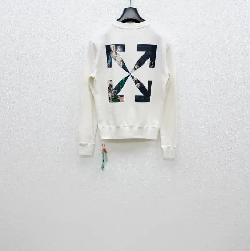 Off-White Off-White Men's White Long Sleeve Sweatshirt 0089 Size US S / EU 44-46 / 1 - 4 Thumbnail