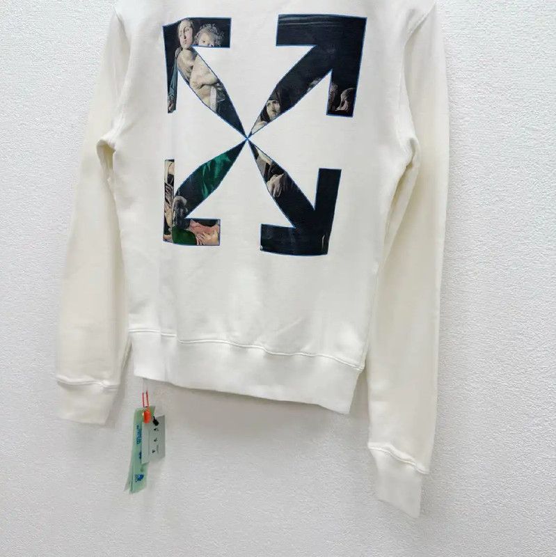 Off-White Off-White Men's White Long Sleeve Sweatshirt 0089 Size US S / EU 44-46 / 1 - 5 Thumbnail