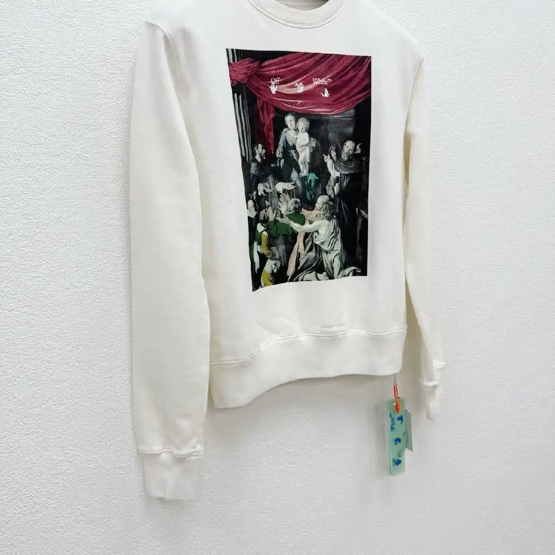 Off-White Off-White Men's White Long Sleeve Sweatshirt 0089 Size US S / EU 44-46 / 1 - 2 Thumbnail
