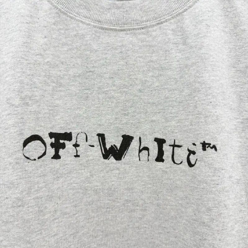 Off-White Off-White Gray Cotton Short Sleeve T-Shirt 0089 Size US S / EU 44-46 / 1 - 3 Thumbnail
