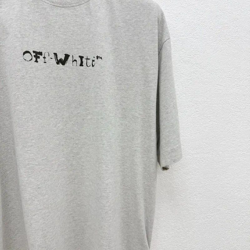 Off-White Off-White Gray Cotton Short Sleeve T-Shirt 0089 Size US S / EU 44-46 / 1 - 2 Thumbnail