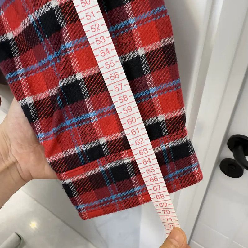Off-White Off-White Red Check Long Sleeve Shirt 0089 Size US M / EU 48-50 / 2 - 8 Thumbnail