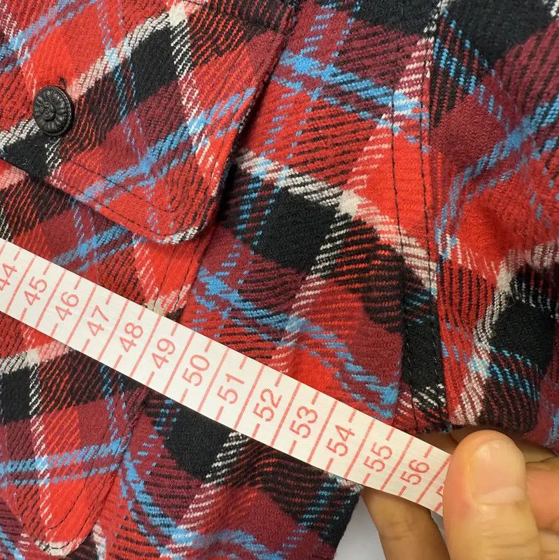 Off-White Off-White Red Check Long Sleeve Shirt 0089 Size US M / EU 48-50 / 2 - 6 Thumbnail