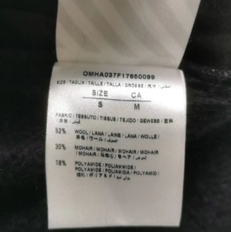 Off-White Off-White Black Wool Logo Embroidered Pants 0089 Size US 27 - 4 Thumbnail