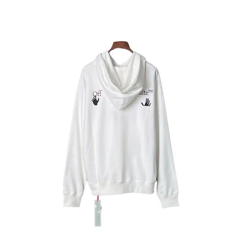 Off-White Off-White White Cotton Men's Hoodie 0089 Size US L / EU 52-54 / 3 - 2 Thumbnail