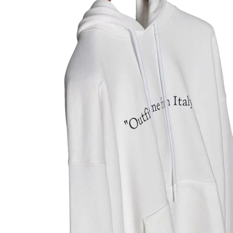 Off-White Off-White White Cotton Men's Hoodie 0089 Size US L / EU 52-54 / 3 - 6 Thumbnail