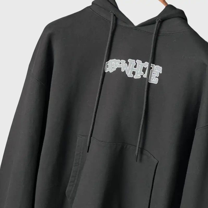 Off-White Off-White Black Logo Mens Long Sleeve Hoodie 0089 Size US M / EU 48-50 / 2 - 3 Thumbnail
