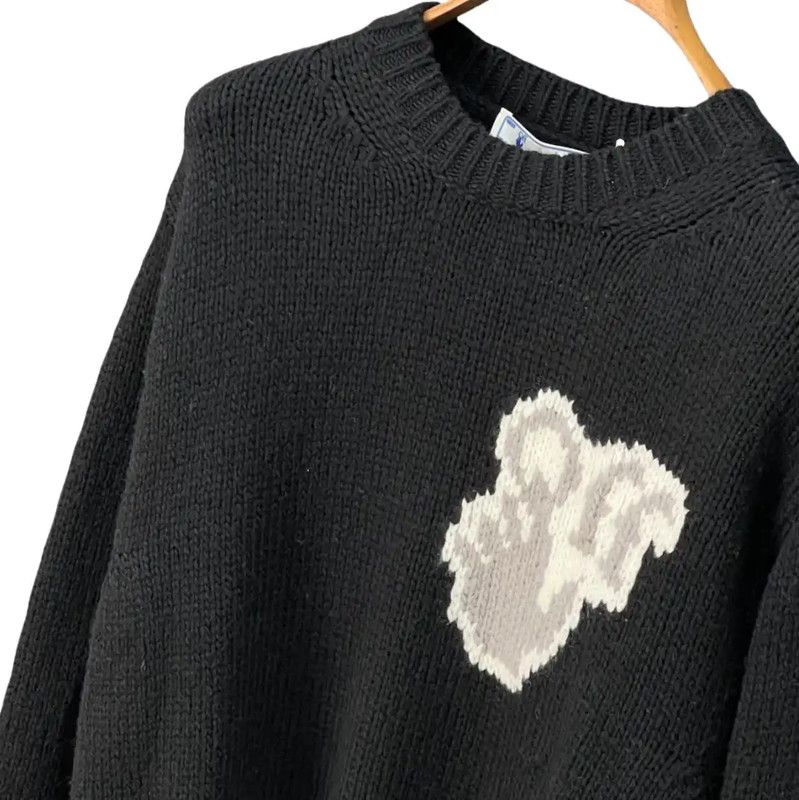 Off-White Off-White Black Wool Long Sleeve Pullover Sweater 0089 Size US S / EU 44-46 / 1 - 5 Thumbnail