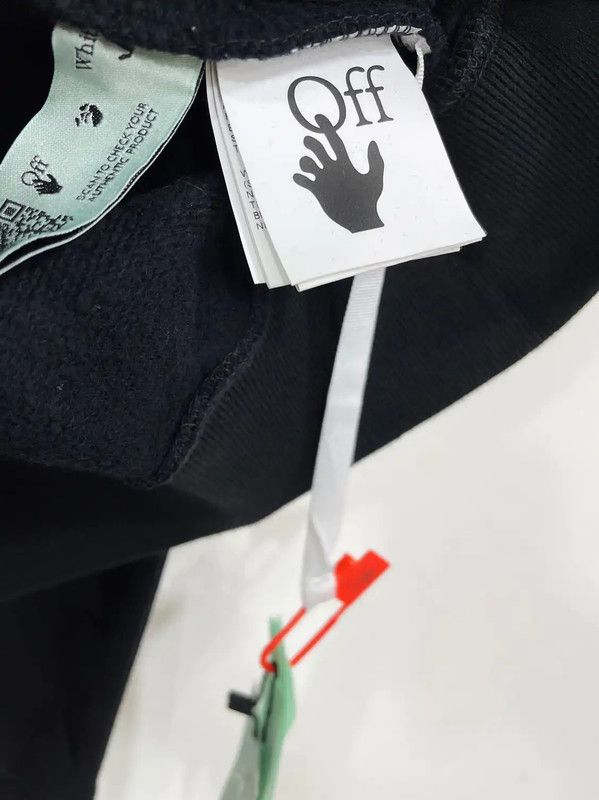Off-White Off-White Black Cotton Long Sleeve Hoodie 0089 Size US S / EU 44-46 / 1 - 5 Thumbnail