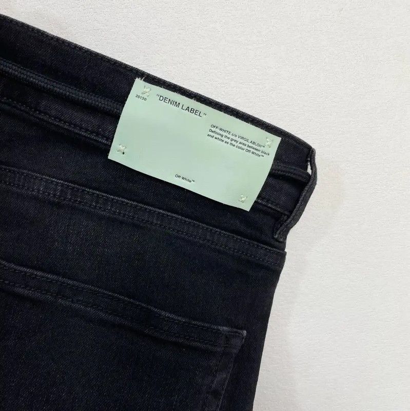 Off-White Off-White Black Denim Casual Pants 0089 Size US 32 / EU 48 - 7 Thumbnail