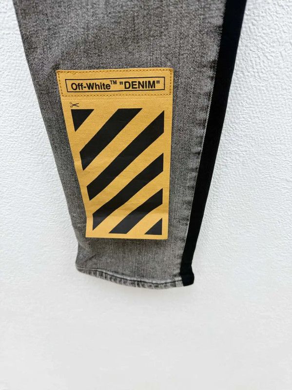 Off-White Off-White Gray Denim Casual Pants for Men 0089 Size US 27 - 5 Thumbnail