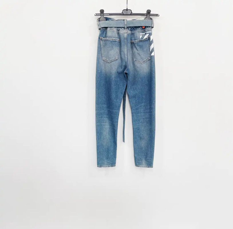 Off-White Off-White Light Blue Denim Casual Pants 0089 Size US 27 - 2 Thumbnail