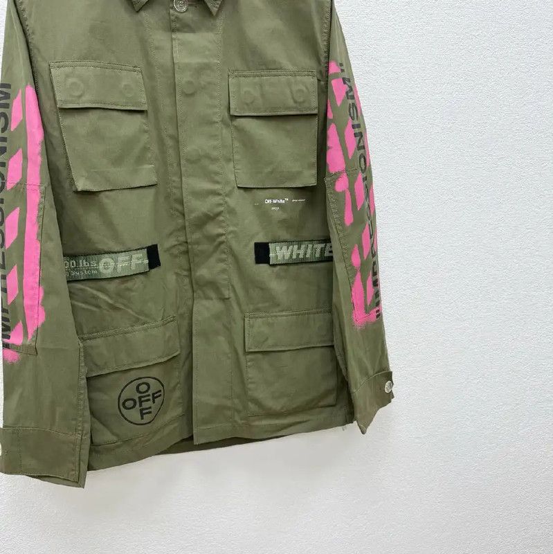 Off-White Off-White Military Green Long Sleeve Jacket 0089 Size US XS / EU 42 / 0 - 7 Thumbnail