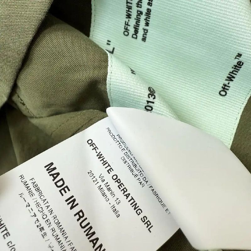 Off-White Off-White Military Green Long Sleeve Jacket 0089 Size US XS / EU 42 / 0 - 8 Thumbnail