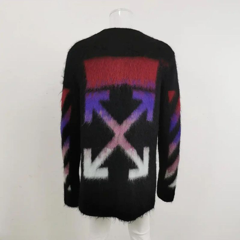 Off-White Off-White Black Wool Gradient Pullover Sweater 0089 Size US M / EU 48-50 / 2 - 2 Thumbnail