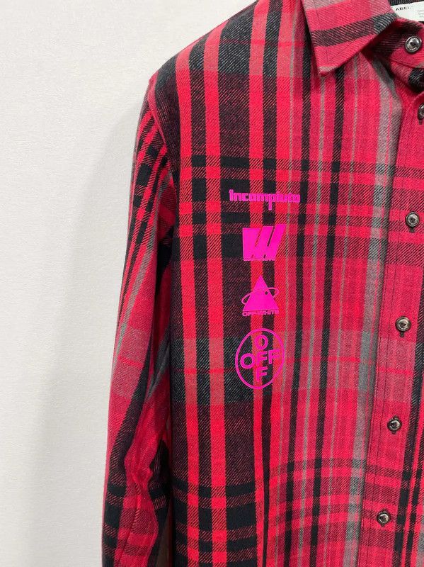Off-White Off-White Red Plaid Men's Jacket 0089 Size US S / EU 44-46 / 1 - 4 Thumbnail