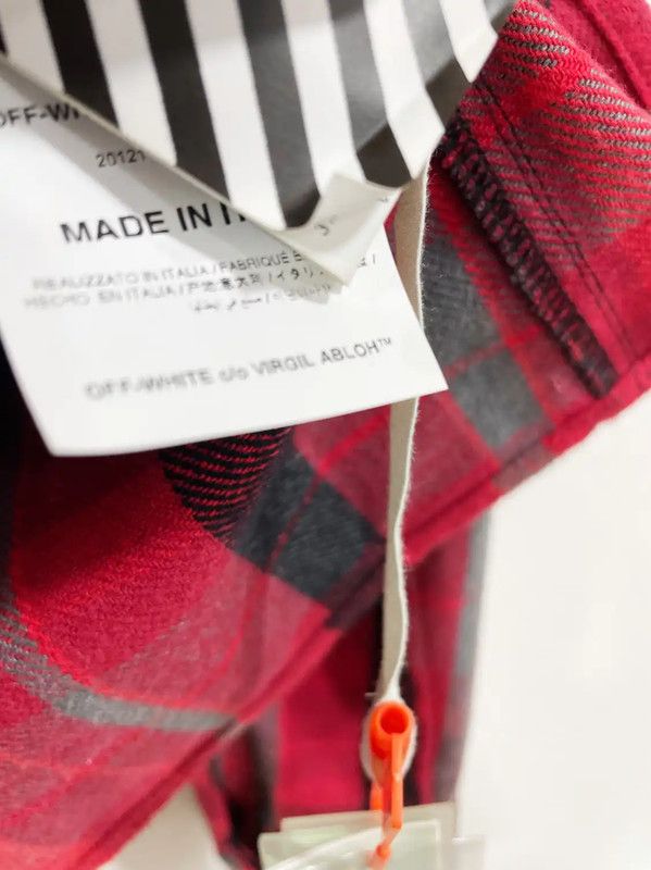 Off-White Off-White Red Plaid Men's Jacket 0089 Size US S / EU 44-46 / 1 - 5 Thumbnail