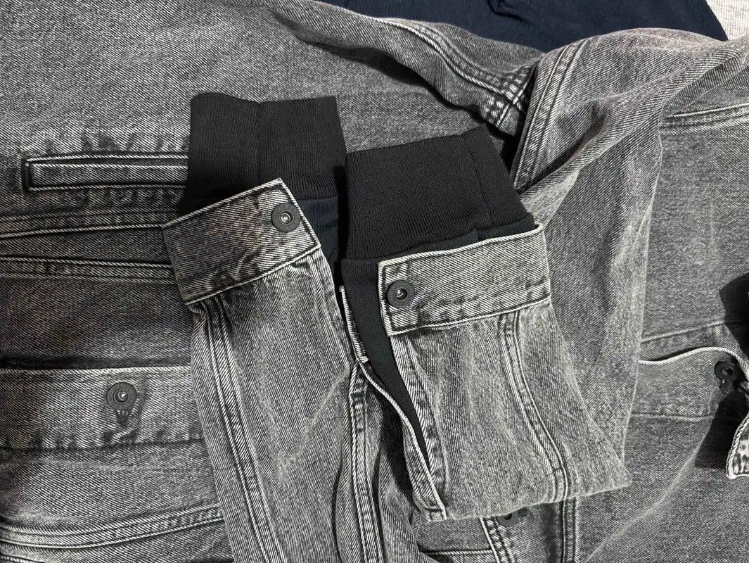 Off-White Off-White Men's Black Gray Embroidered Jacket 0089 Size US L / EU 52-54 / 3 - 3 Thumbnail