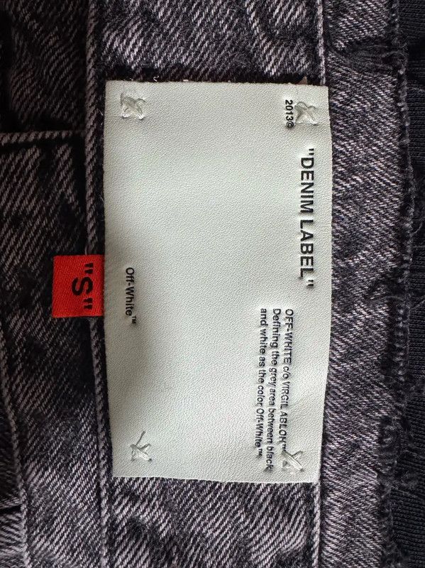 Off-White Off-White Men's Black Gray Embroidered Jacket 0089 Size US L / EU 52-54 / 3 - 7 Thumbnail