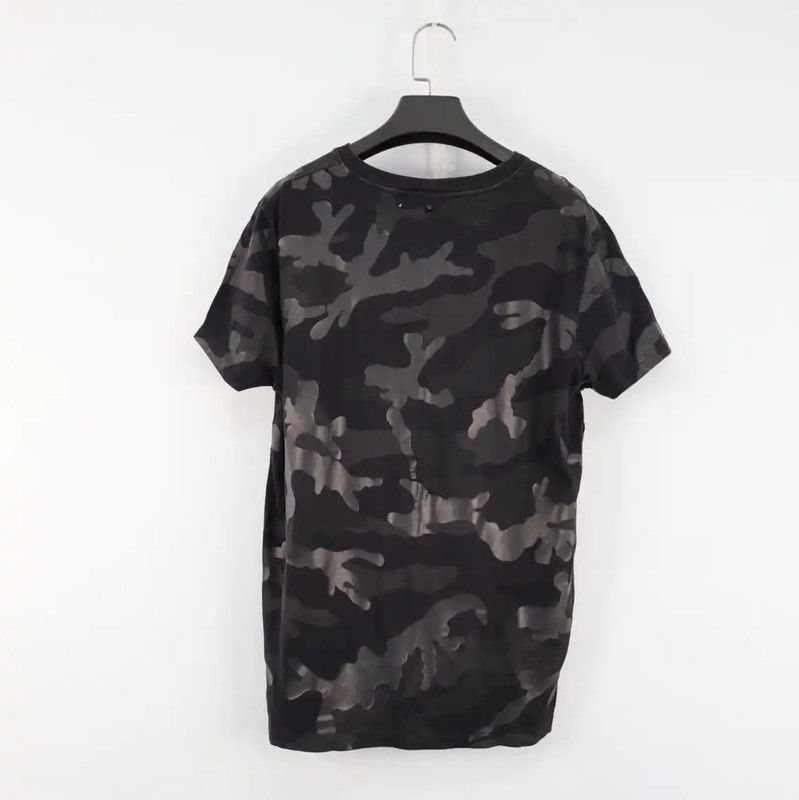 Valentino Valentino Black Camouflage Short Sleeve T-Shirt 0089 Size US XS / EU 42 / 0 - 2 Thumbnail