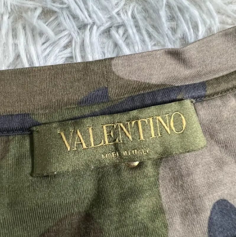 Valentino Valentino Camouflage Print Cotton T-Shirt 0089 Size US M / EU 48-50 / 2 - 3 Thumbnail