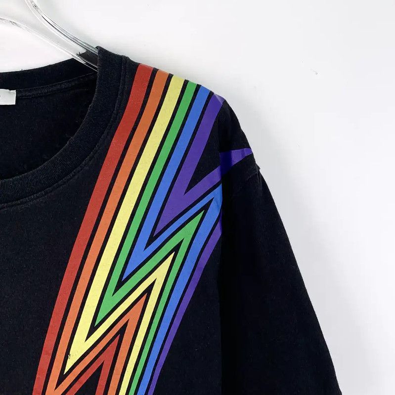 Valentino Valentino Men's Black Lightning Graphic T-Shirt 0089 Size US S / EU 44-46 / 1 - 3 Thumbnail