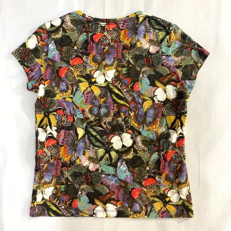 Valentino Valentino Colorful Butterfly Print Men's T-shirt 0089 Size US XS / EU 42 / 0 - 2 Thumbnail