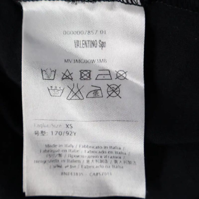 Valentino Valentino Summer Black Camo T-Shirt 0089 Size US XS / EU 42 / 0 - 7 Thumbnail