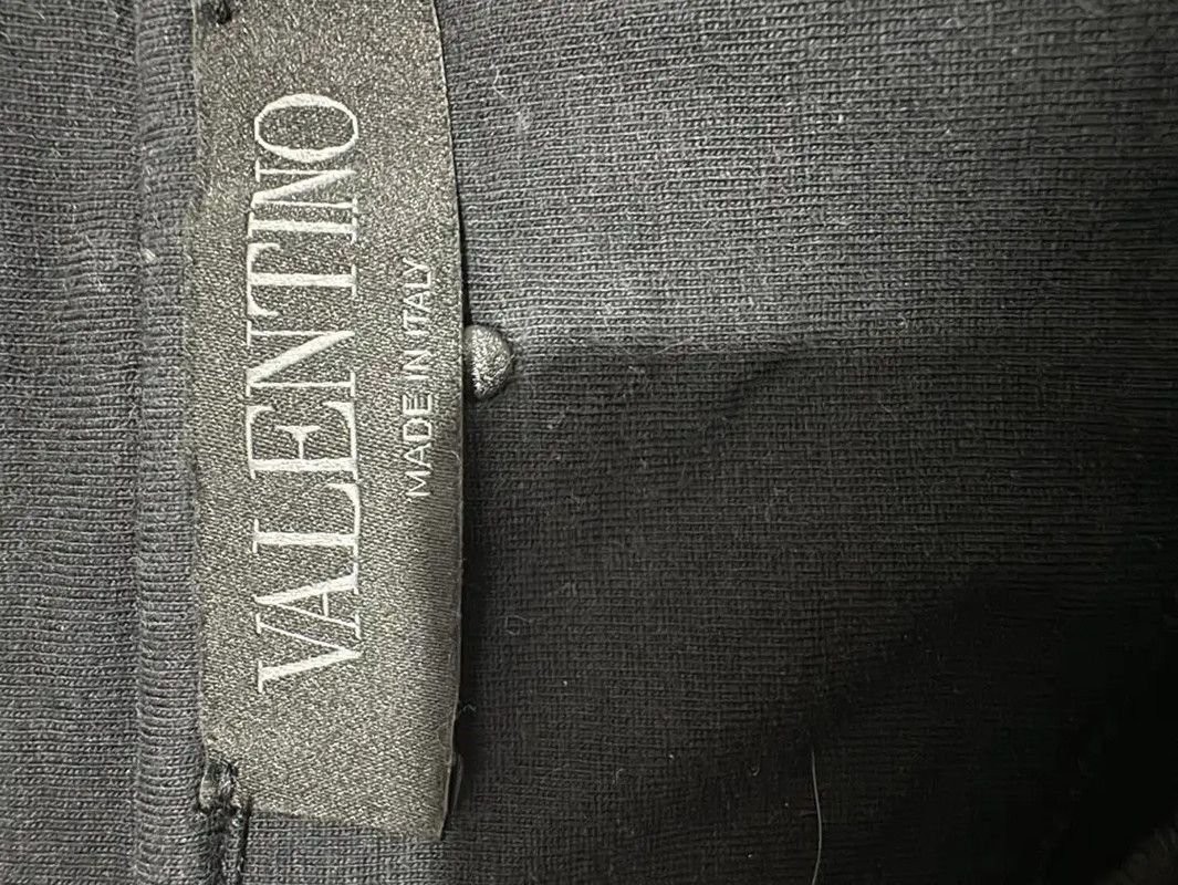 Valentino Valentino Black Cotton Logo Print Men's T-Shirt 0089 Size US S / EU 44-46 / 1 - 3 Thumbnail