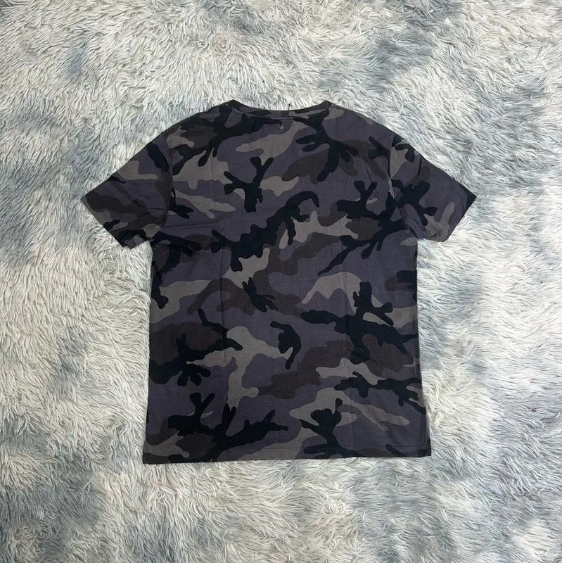 Valentino Valentino Gray Camo Cotton Men's T-Shirt 0089 Size US L / EU 52-54 / 3 - 2 Thumbnail