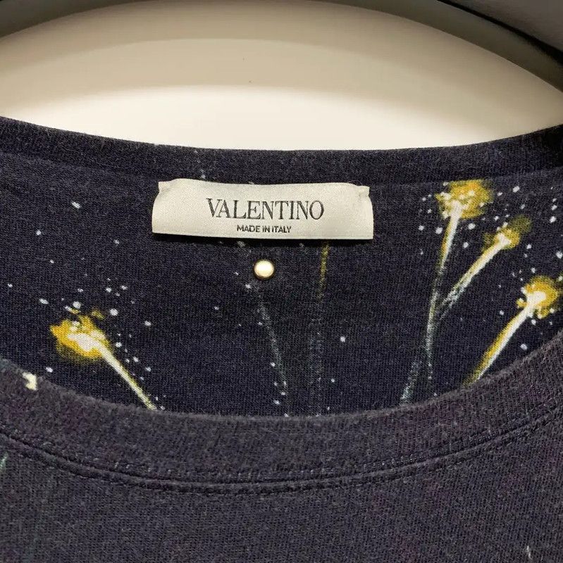 Valentino Valentino Black Cotton Men's T-Shirt 0089 Size US M / EU 48-50 / 2 - 2 Thumbnail