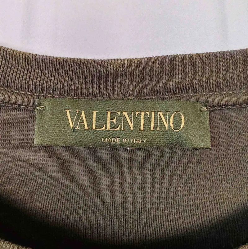 Valentino Valentino Green Star Print Cotton T-Shirt 0089 Size US M / EU 48-50 / 2 - 3 Thumbnail