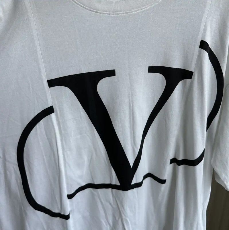 Valentino Valentino White Cotton Men's T-Shirt XL 0089 Size US XL / EU 56 / 4 - 3 Thumbnail
