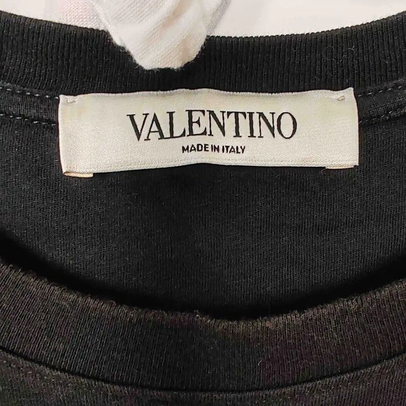 Valentino Valentino Black Cotton Men's T-Shirt 0089 Size US S / EU 44-46 / 1 - 3 Thumbnail