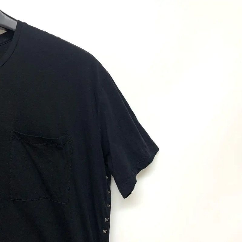 Valentino Valentino Black Cotton Men's T-Shirt Size XL 0089 Size US XL / EU 56 / 4 - 4 Thumbnail