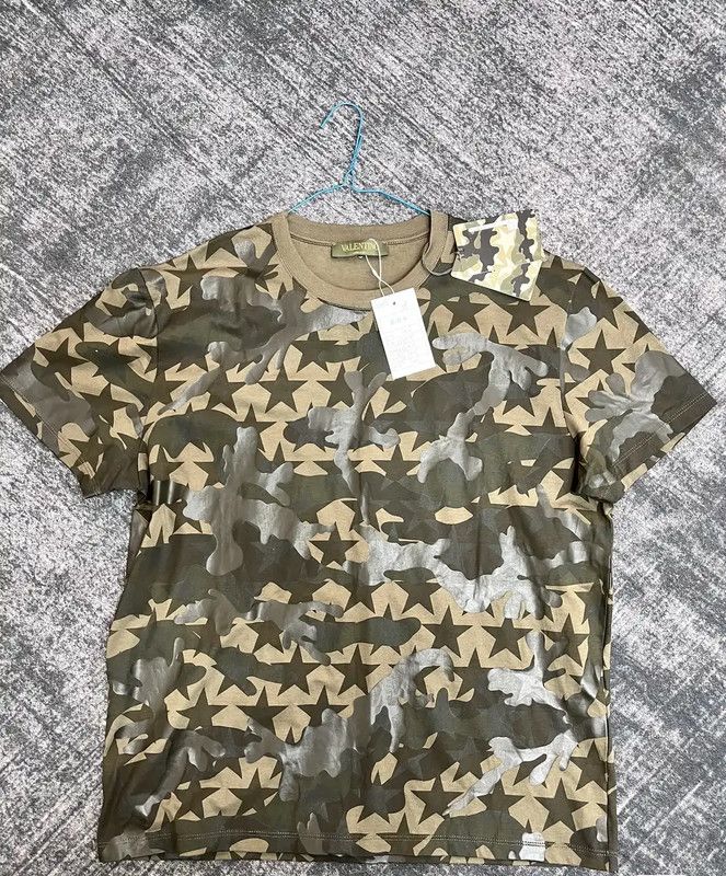Valentino Valentino Summer Green Camouflage Short T-Shirt 0089 Size US L / EU 52-54 / 3 - 2 Thumbnail