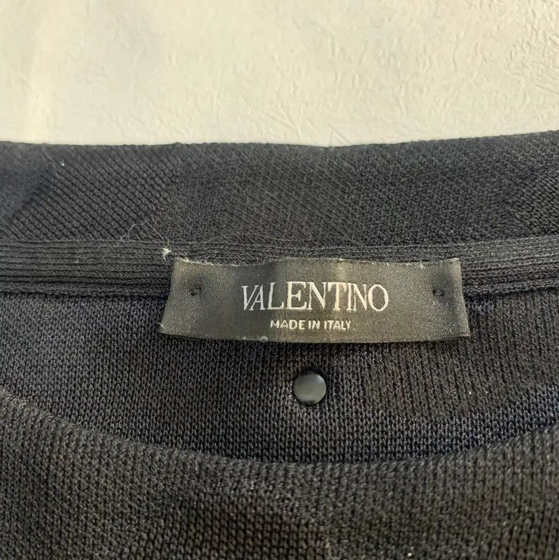 Valentino Valentino Men's Black Polyester Sweatshirt 0089 Size US L / EU 52-54 / 3 - 3 Thumbnail