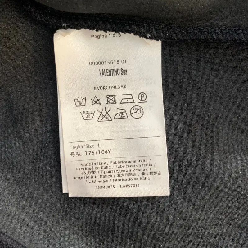 Valentino Valentino Men's Black Polyester Sweatshirt 0089 Size US L / EU 52-54 / 3 - 4 Thumbnail
