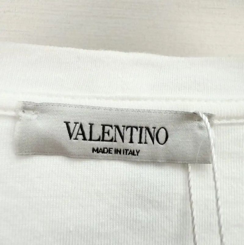 Valentino Valentino White Cotton Men's Short Sleeve T-Shirt 0089 Size US S / EU 44-46 / 1 - 2 Thumbnail