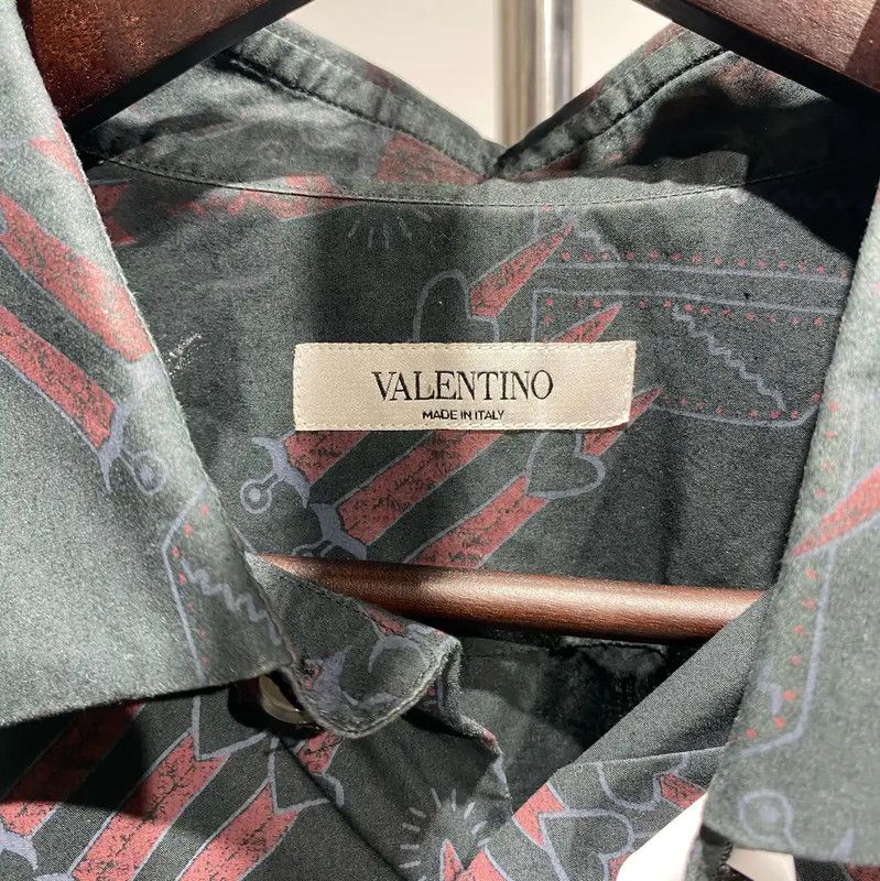 Valentino Valentino Gray Long Sleeve Men’s Shirt 0089 Size US L / EU 52-54 / 3 - 3 Thumbnail