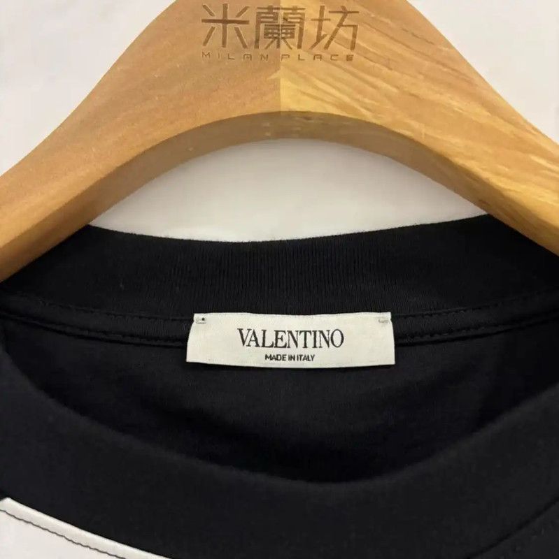 Valentino Valentino Black Cotton Printed Graphic T-Shirt 0089 Size US S / EU 44-46 / 1 - 3 Thumbnail