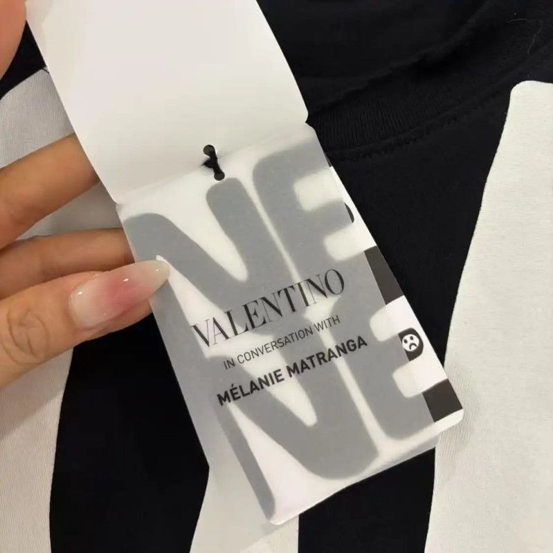 Valentino Valentino Black Cotton Printed Graphic T-Shirt 0089 Size US S / EU 44-46 / 1 - 4 Thumbnail