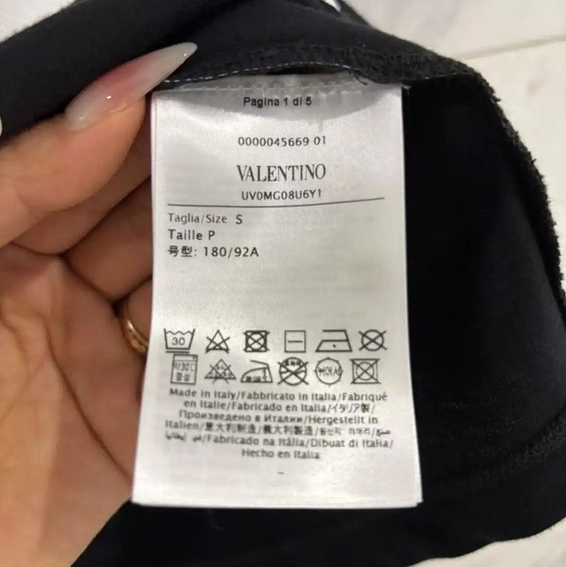 Valentino Valentino Black Cotton Printed Graphic T-Shirt 0089 Size US S / EU 44-46 / 1 - 5 Thumbnail