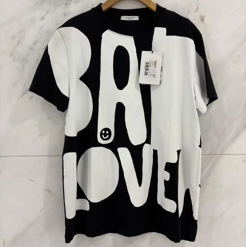 Valentino Valentino Black Cotton Printed Graphic T-Shirt 0089 Size US S / EU 44-46 / 1 - 6 Thumbnail